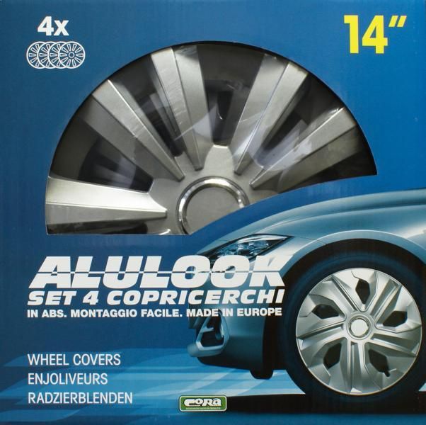Cora Set 4 copricerchi 14'' Alulook Delta