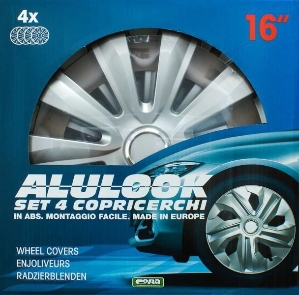 Cora Set of 4 16'' Alulook Delta Wheel Covers