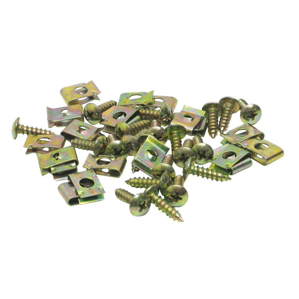 BCR Viti e ricettacoli con filetto M4x10mm per carena, confezione da 20 pezzi