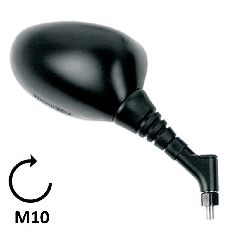 BCR Specchio nero destro compatibile con modelli Mbk 250cc e Yamaha 250/400cc