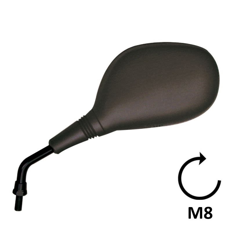 BCR Specchio nero sinistro compatibile con modelli Mbk-Yamaha 50cc