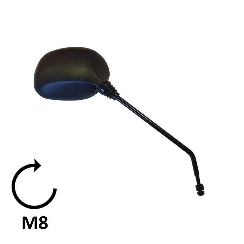 BCR Specchio nero destro compatibile con modelli Piaggio 50/220/300cc