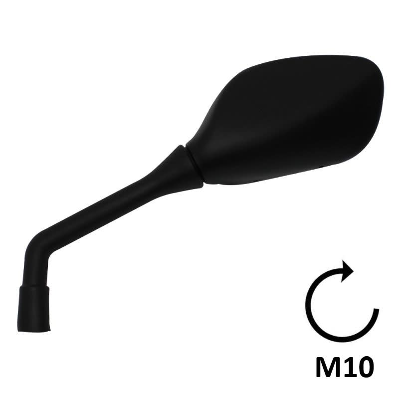 BCR Linker schwarzer Spiegel, kompatibel mit Yamaha 125/250/400cc Modellen