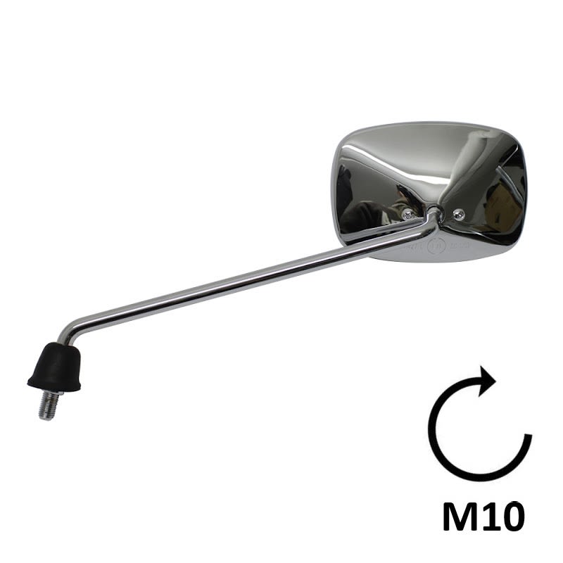 BCR Linker Chromspiegel, kompatibel mit Piaggio 125/250cc Modellen