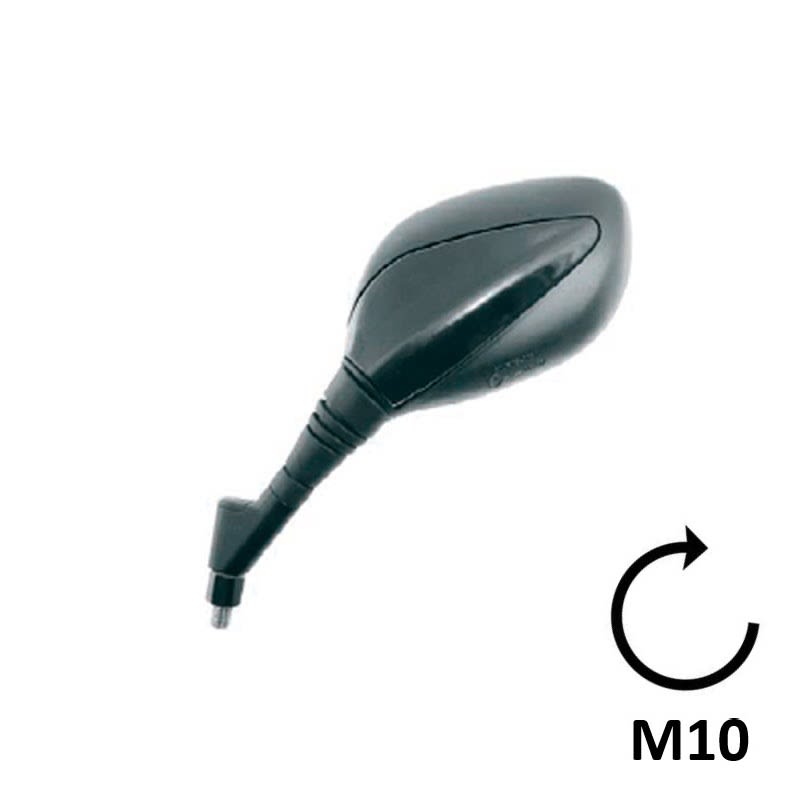 BCR Linker schwarzer Spiegel, kompatibel mit Kymco 50/125cc Modellen