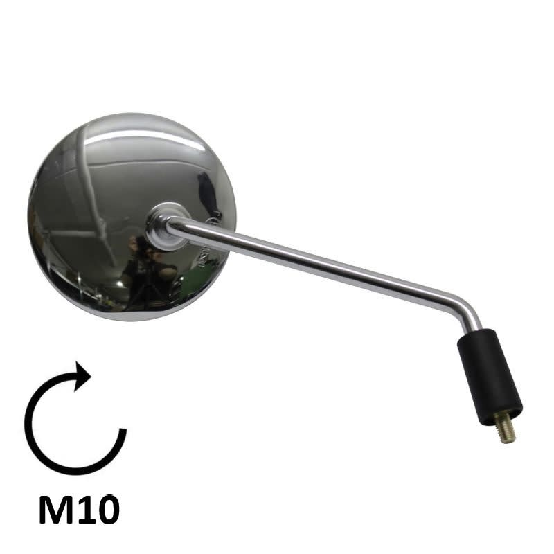 BCR Rechter Chromspiegel, kompatibel mit Kymco 50/125/200cc Modellen