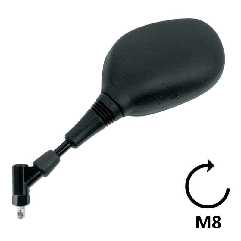 BCR Linker schwarzer Spiegel, kompatibel mit Suzuki 125/200cc Modellen