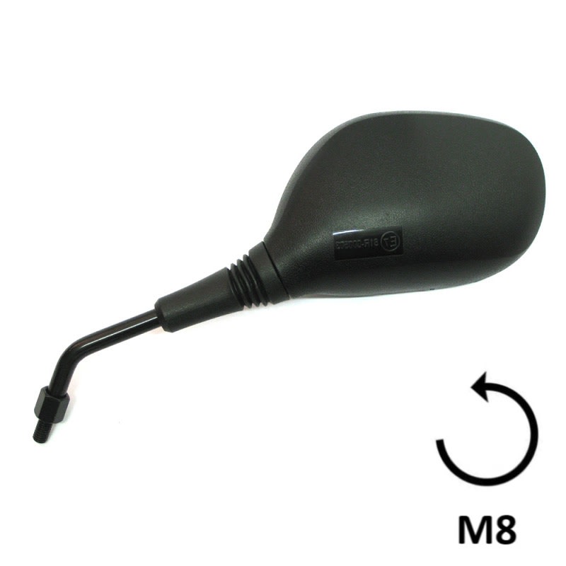 BCR Linker schwarzer Spiegel, kompatibel mit Honda 125/150cc 1210 Modellen