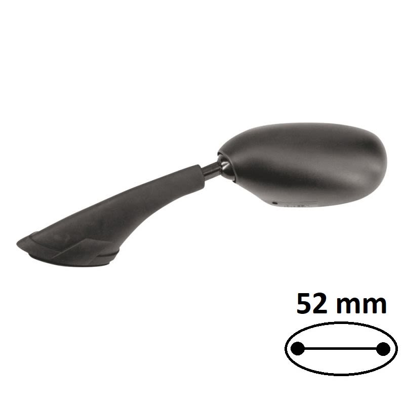 BCR Linker schwarzer Spiegel, kompatibel mit Yamaha 500cc Modellen