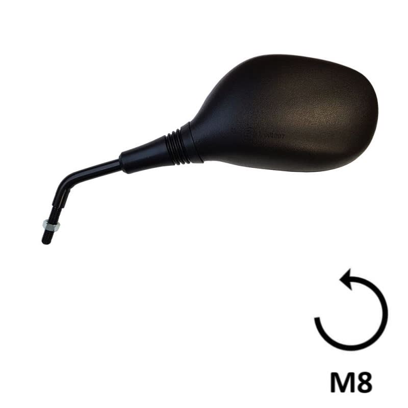 BCR Linker schwarzer Spiegel, kompatibel mit Honda 125/300cc Modellen