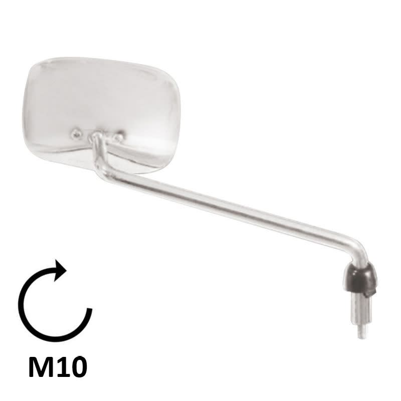 BCR Rechter Chromspiegel, kompatibel mit Piaggio 125/250/300cc Modellen