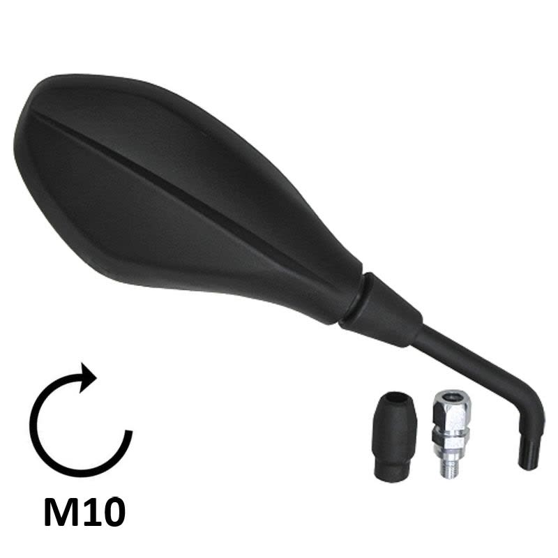 BCR Schwarzer rechter Spiegel, kompatibel mit BMW 650/800/1000cc Modellen