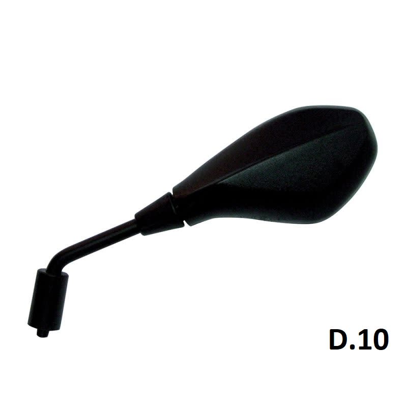 BCR Linker schwarzer Spiegel, kompatibel mit Aprilia 50ccm Modellen 2235