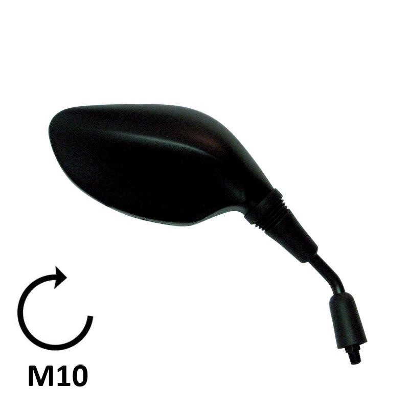 BCR Rechter schwarzer Spiegel, kompatibel mit Honda 125/150cc 2250 Modellen