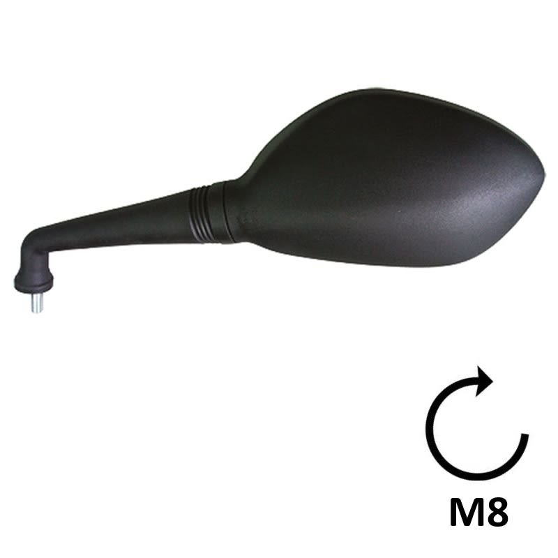 BCR Specchio nero sinistro compatibile con modelli Yamaha 125/250cc 2450