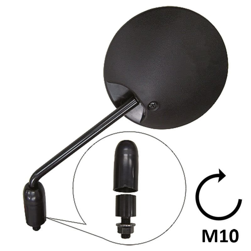 BCR Schwarze linke und rechte Spiegel, kompatibel mit Honda 600/650cc Modellen