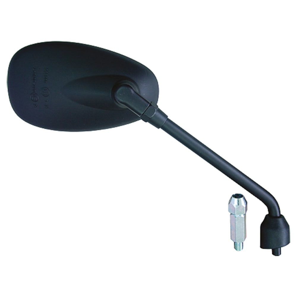 BCR Schwarzer rechter Spiegel, kompatibel mit Piaggio 125/300/400cc Modellen