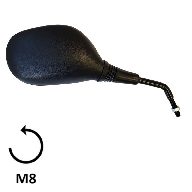 BCR Schwarzer rechter Spiegel, kompatibel mit Honda 125/300cc Modellen