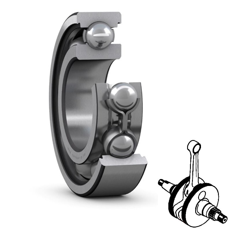 Skf Cuscinetto 6204/C4MT - 20x47x14