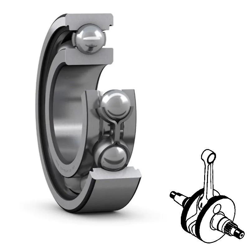 Skf Cuscinetto 6204/C5 - 20x47x14