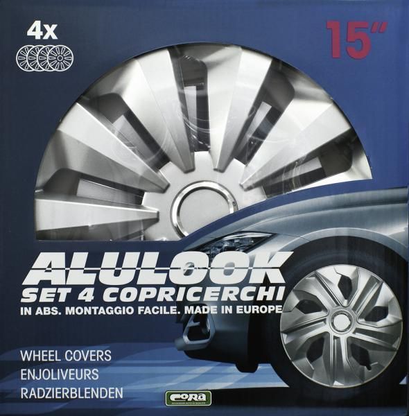 Cora Set 4 copricerchi 15'' Alulook Fox