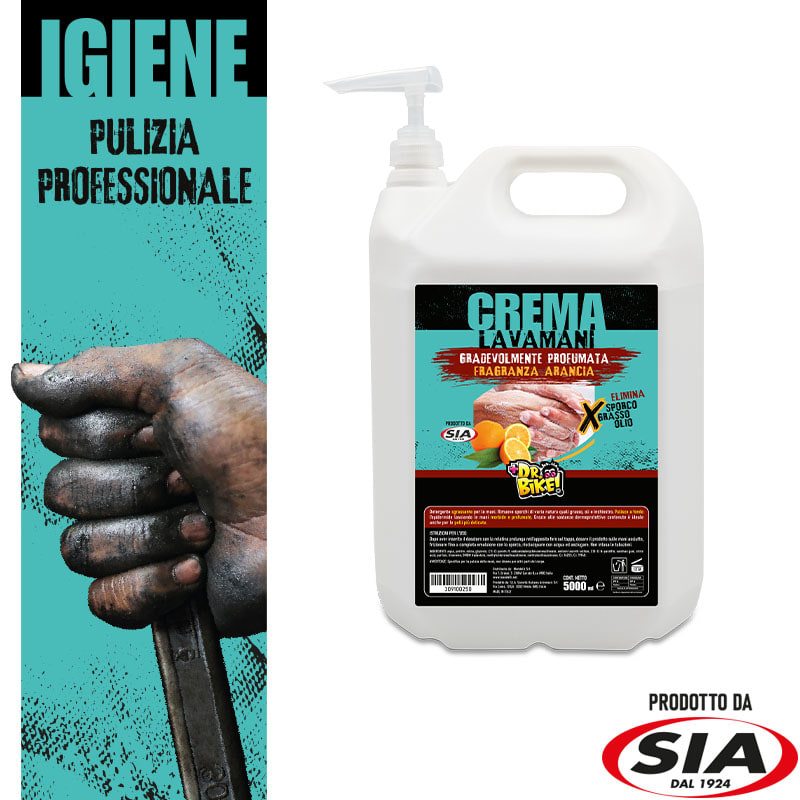 Dr Bike-Moto Crema Lavamani Fragranza Arancia 5L