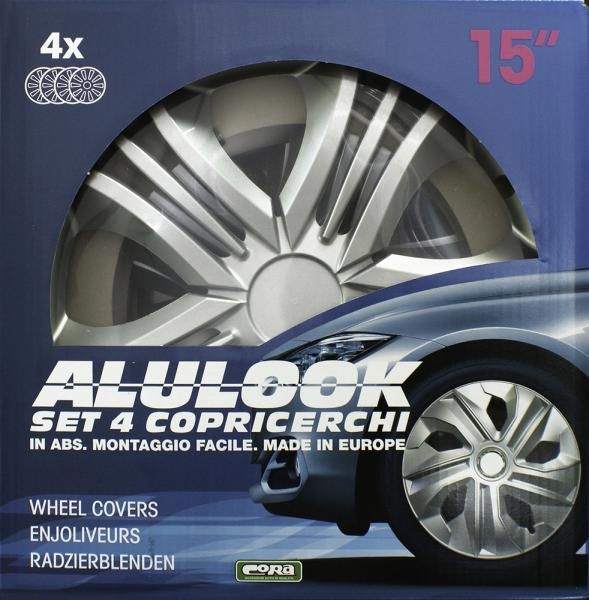Cora Set 4 copricerchi 15'' Alulook Fun