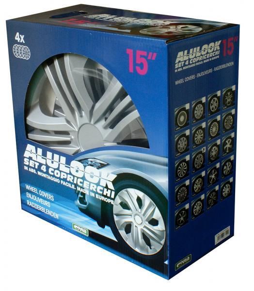 Cora Set 4 copricerchi 16'' Alulook Fun