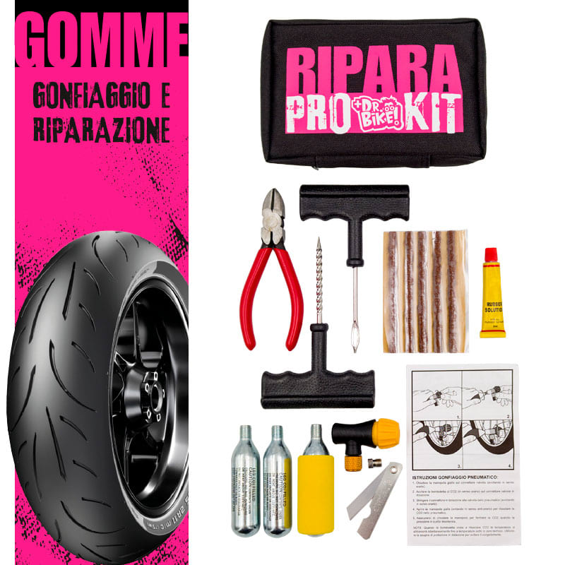Dr Bike-Moto Tubeless Repair Kit PRO