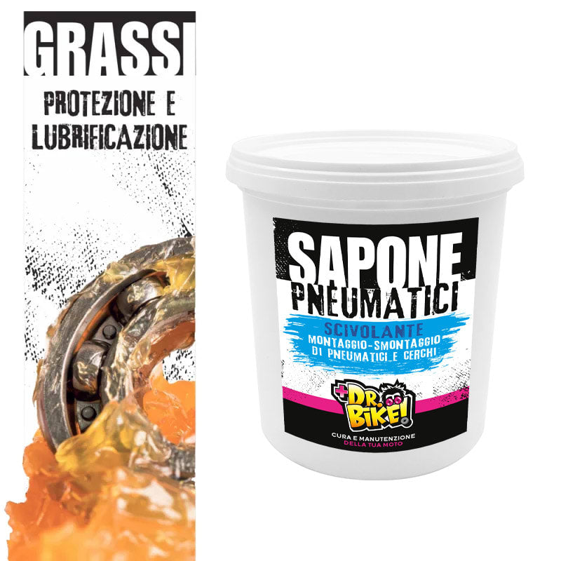 Dr Bike-Moto Sapone Pneumatici GRASSO PNEU 1Kg