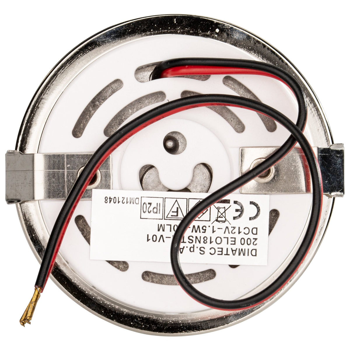 Faretto da incasso orientabile Touch per camper, argento, Ø foro 55 mm