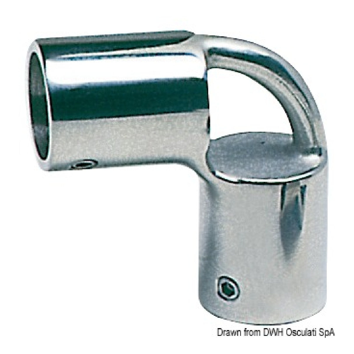 Osculati Accesorio de púlpito de proa de acero inoxidable de 22 mm 41.116.22