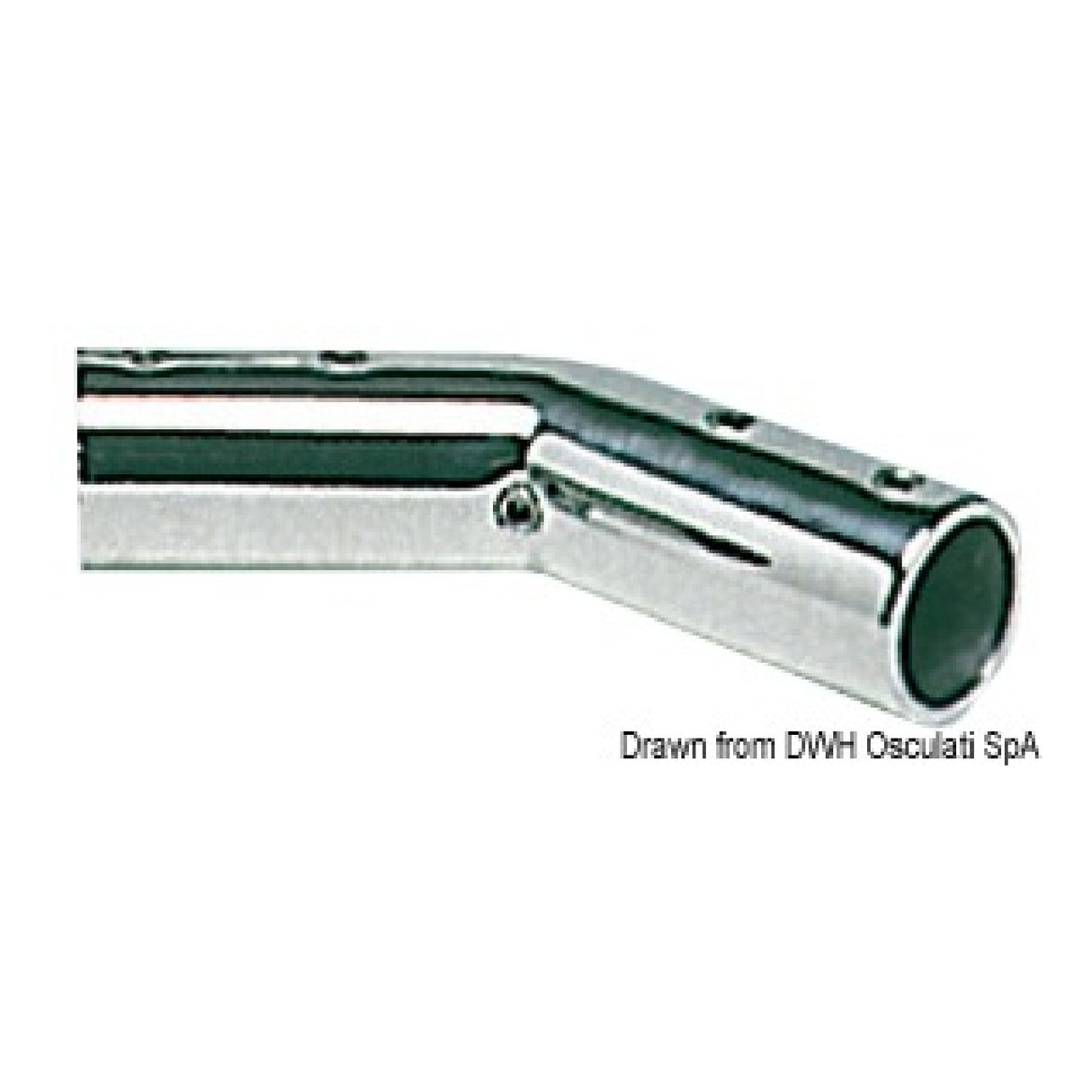 Osculati Raccordo per pulpito Angolare inox 140 22 mm 41.120.22