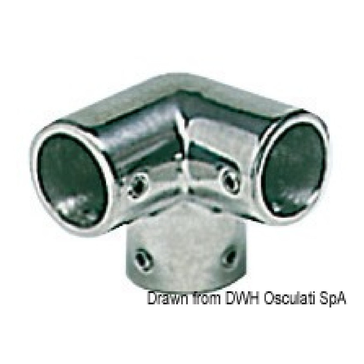 Osculati Raccordo per pulpito angolare inox a 3 vie 90 41.121.22