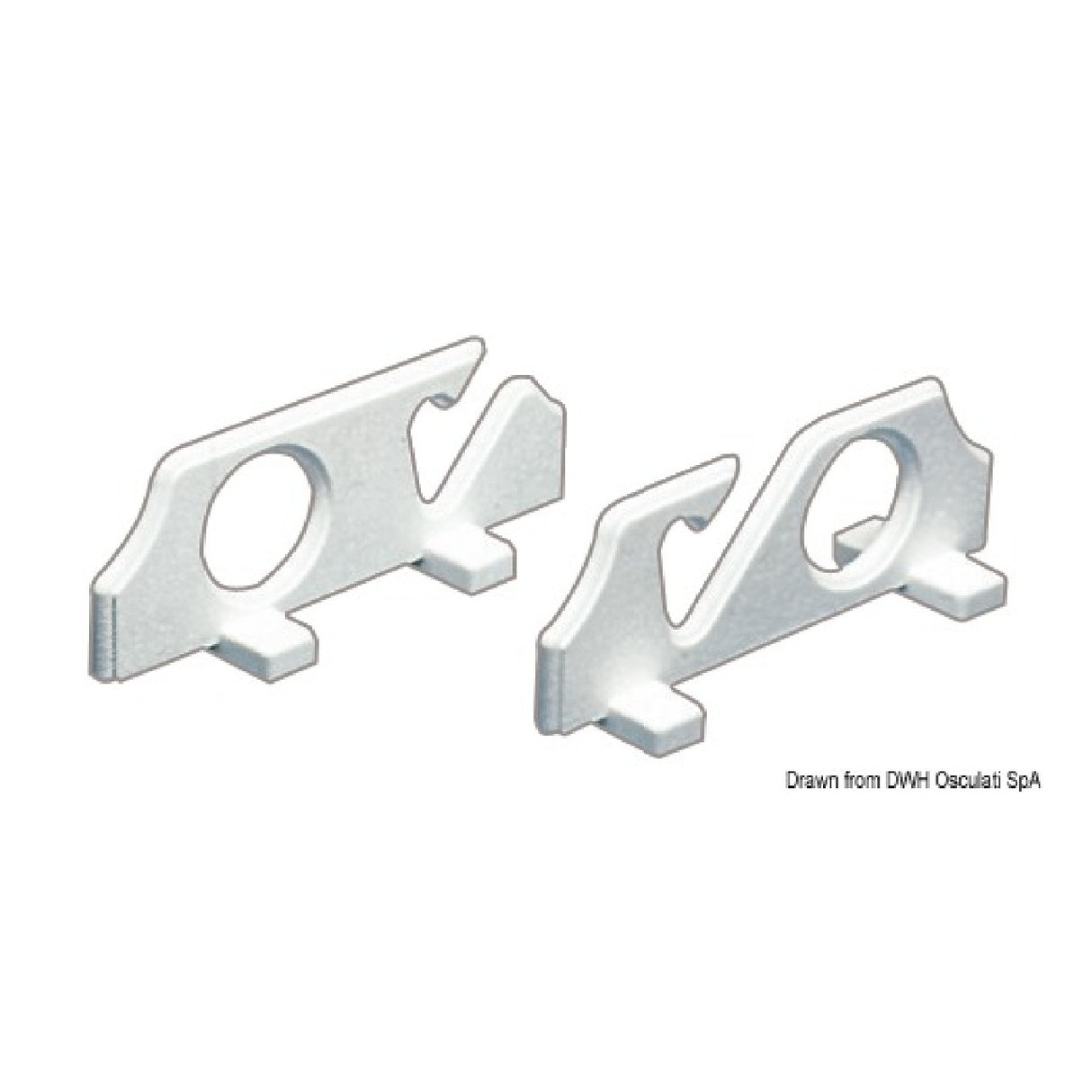 Osculati Polyethylen-Stangenhalter zur Wandmontage 41.128.02