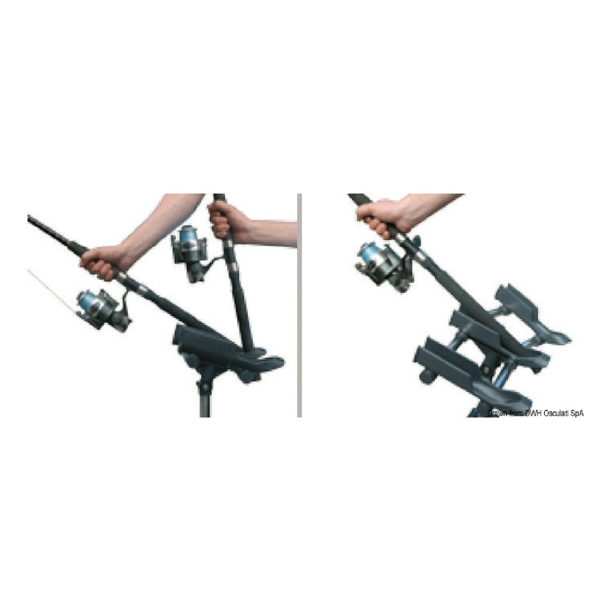 Oceansouth Quicklift 3 seater rod holder