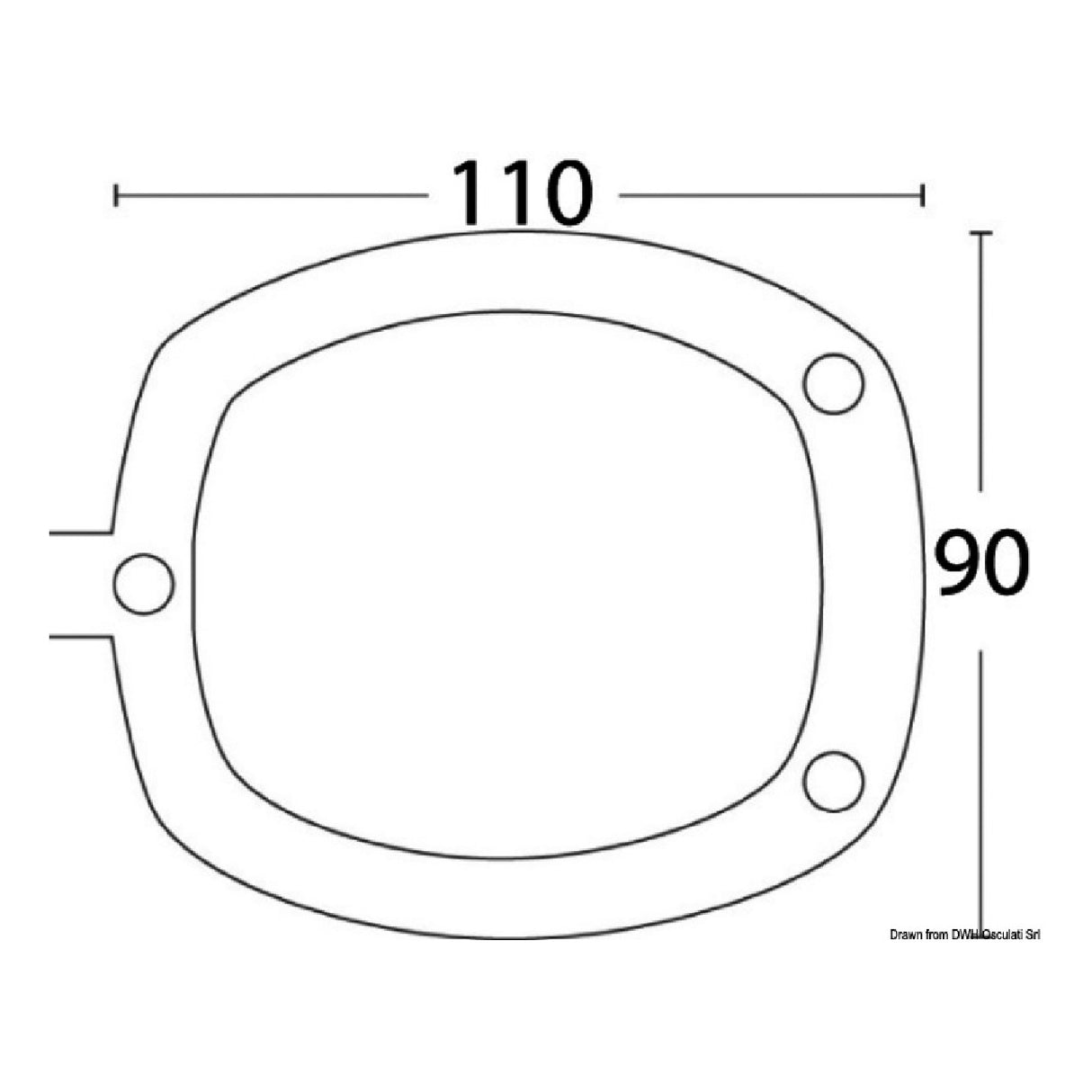Osculati PVC-Verschluss für Rutenhalter 41.168.03BI