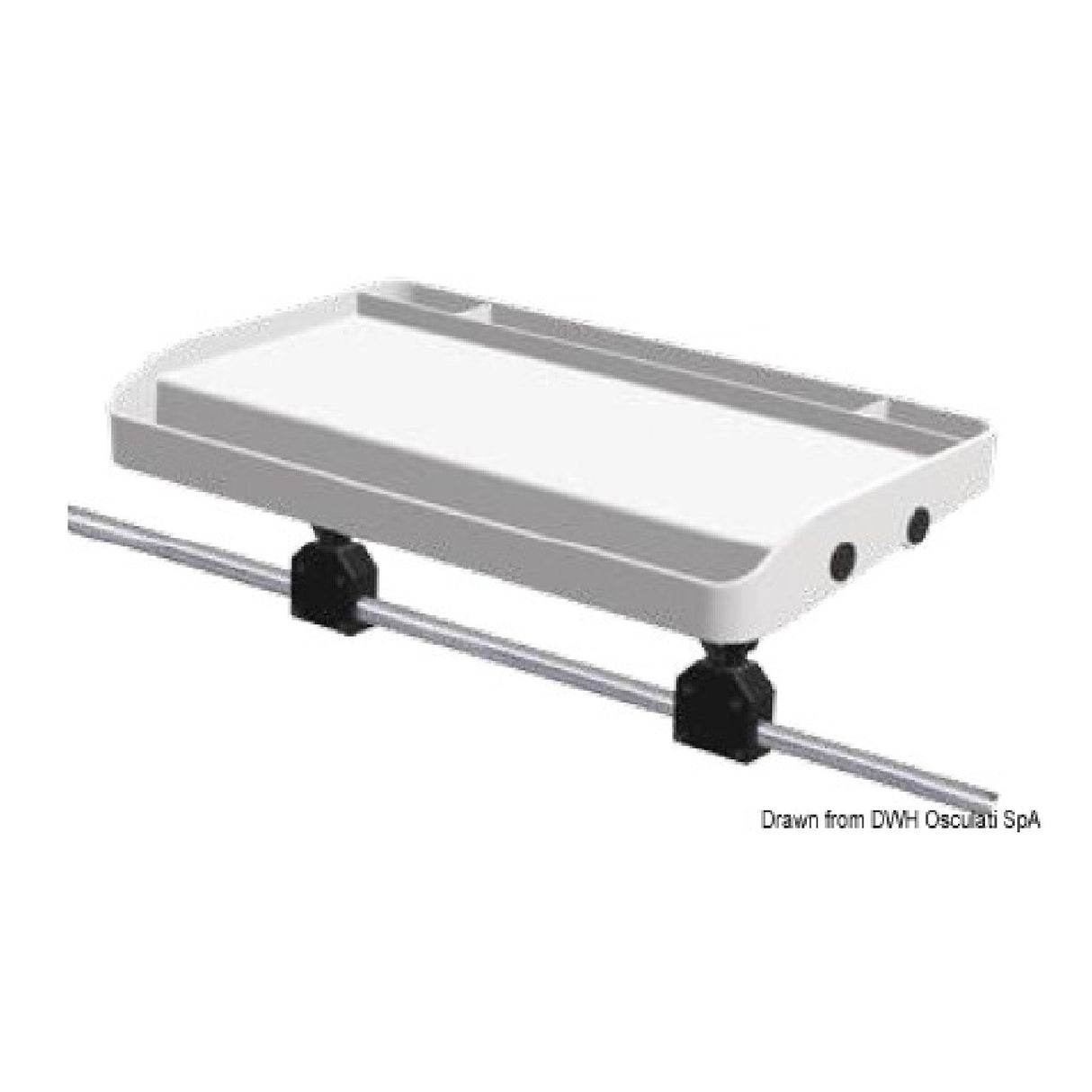 Oceansouth Köderablage oder Rutenhalter für Bugkorb und zum Einsetzen 41.168.07