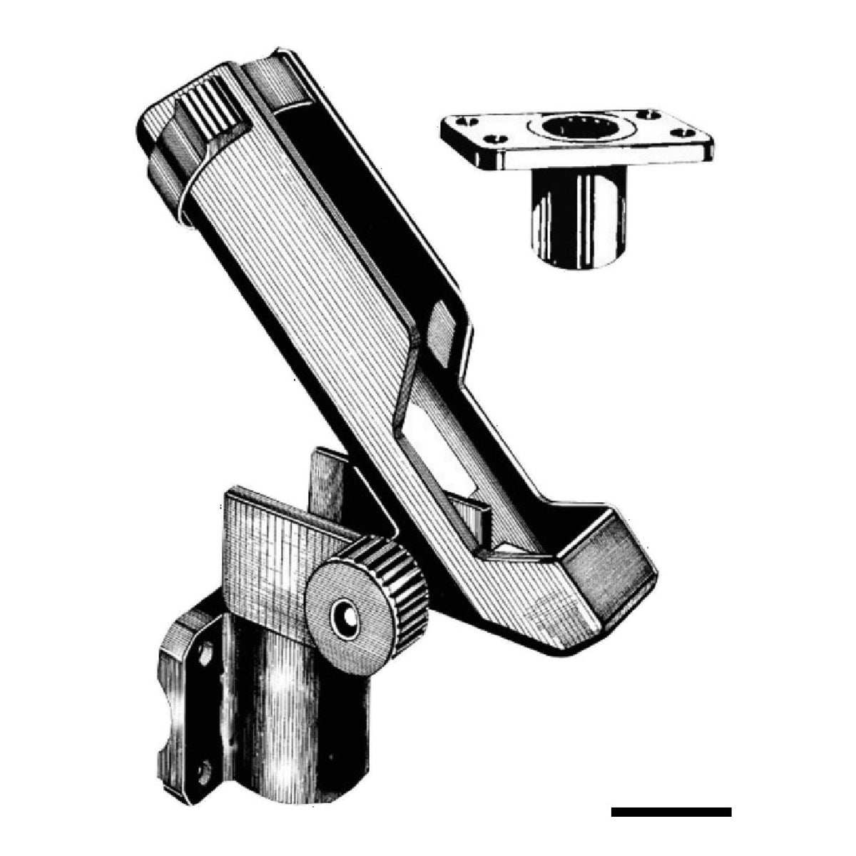 Osculati Versenkter, drehbarer Nylon-Rutenhalter 41.169.00