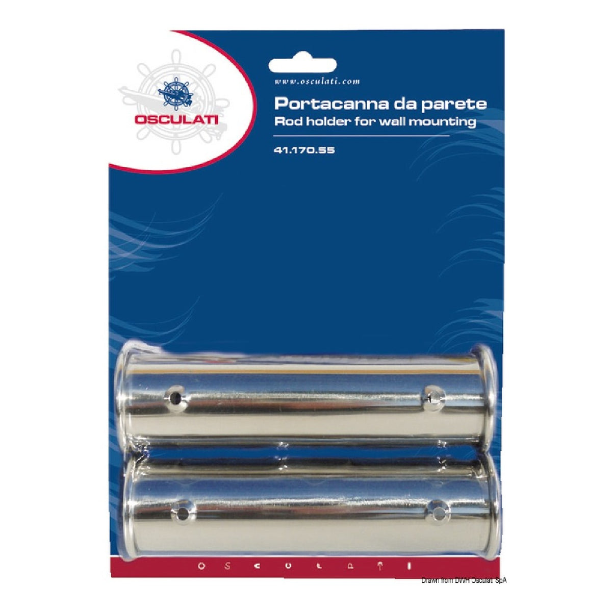 Osculati Portacanna a parete 41.170.55 - 1 Coppia 41.170.55 - AmerigoStore