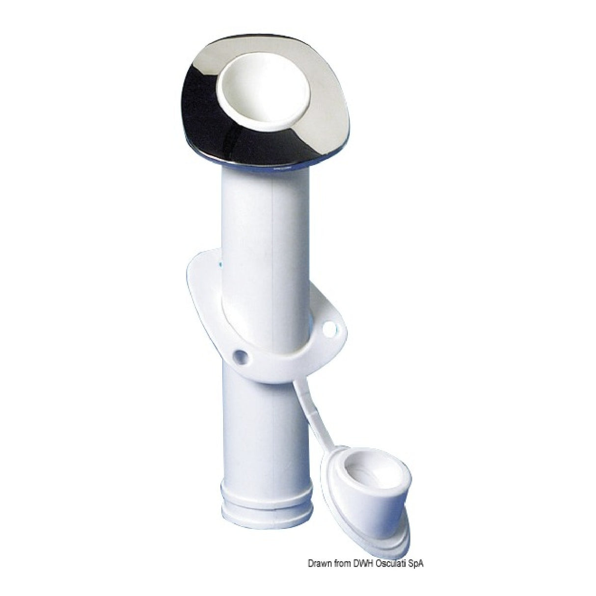 Osculati Einbau-Rutenhalter, 60° Neigung 41.211.40