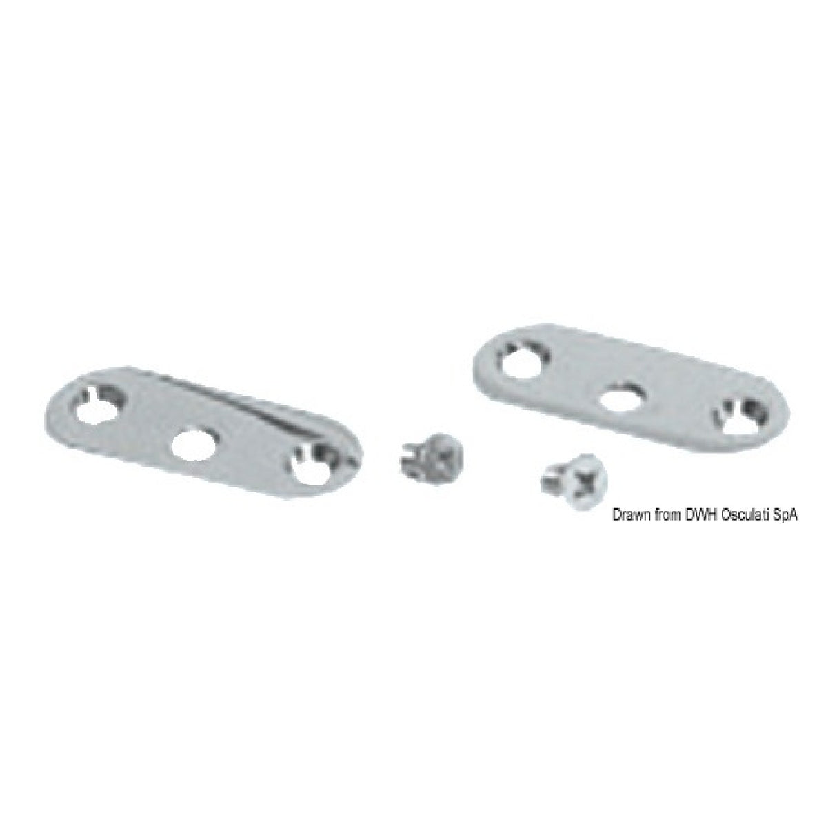 Osculati Kit per fissaggio maniglione tramite viti esterne 41.907.00