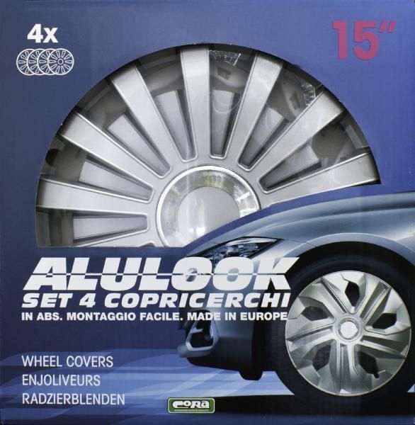 Juego de 4 tapacubos Cora Alulook Meridian de 15''