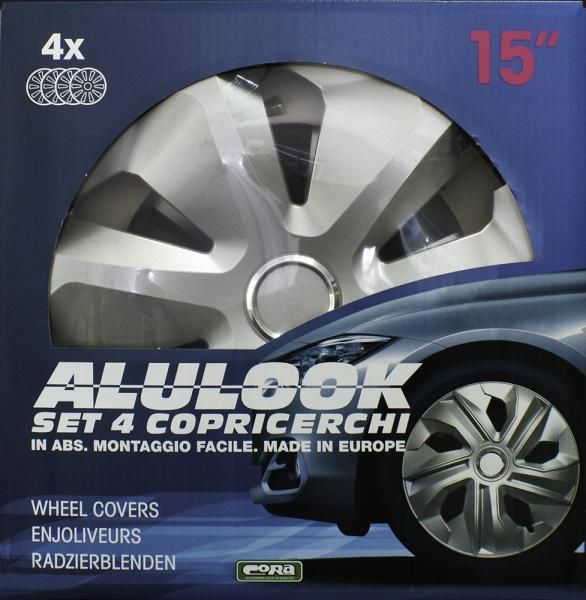 Cora Set 4 copricerchi 15'' Alulook Roco