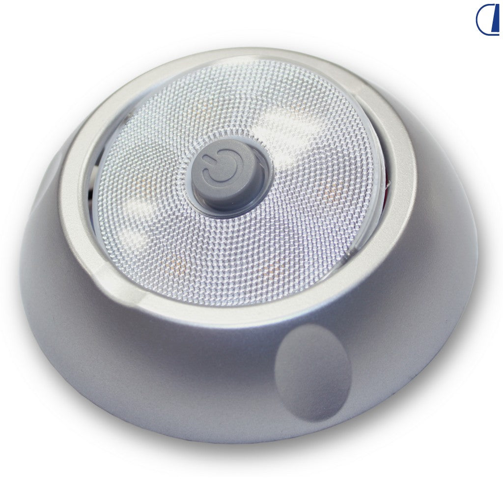 Faretto da incasso LED orientabile 12V 0,8W 4000K Ø 84 mm per camper