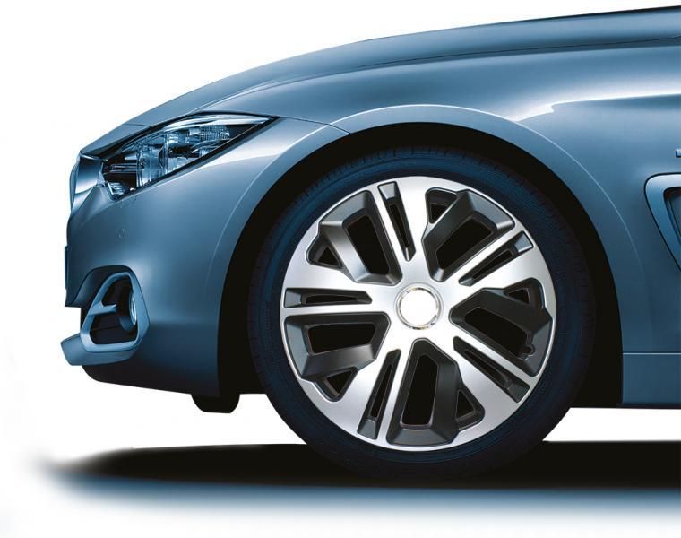 Cora Set of 4 14'' Alulook Raven Mix Wheel Covers