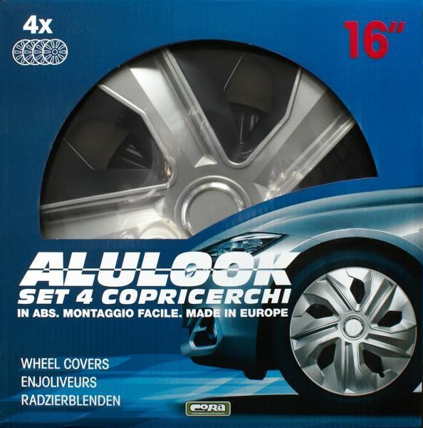 Cora Set 4 copricerchi 16'' Alulook Luna Mix