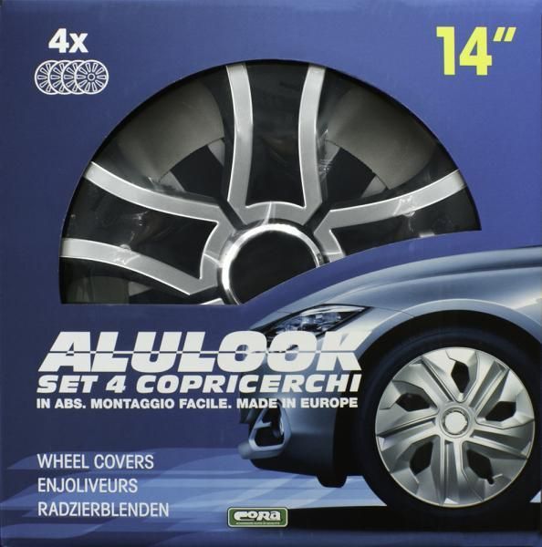 Cora Satz mit 4 Radkappen, 14 Zoll, Alulook Bis Mix