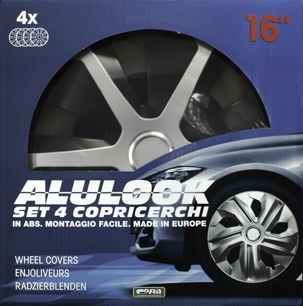 Cora Set 4 copricerchi 16'' Alulook Roco Mix