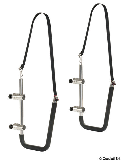 Kit de soporte para pasarela o soporte de acero inoxidable Osculati 42.365.00